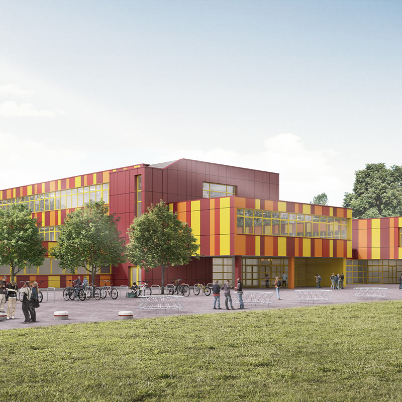 CvO Schulzentrum Carl von Ossietzky Bremerhaven - Energetische Fassadenmodernisierung